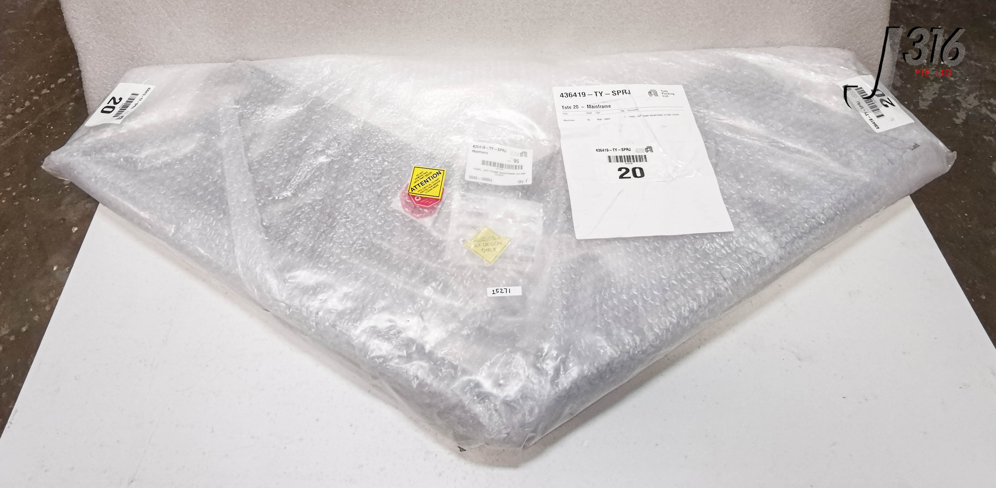 15271 APPLIED MATERIALS PANEL, ACP FRAME MAINFRAME CH ABC COVER